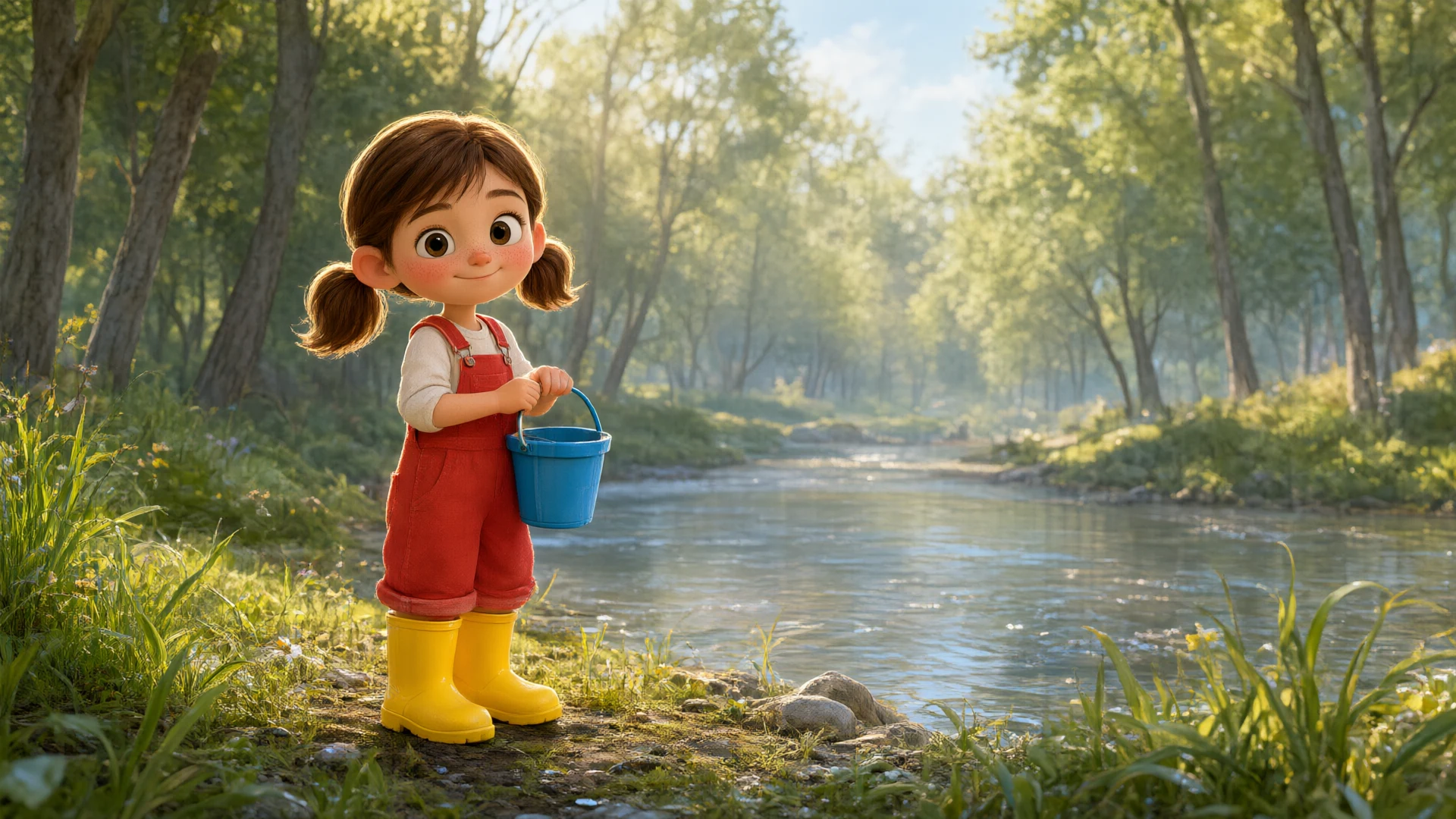 Cover illustration for Dora and the Silent River, an AI-assisted story