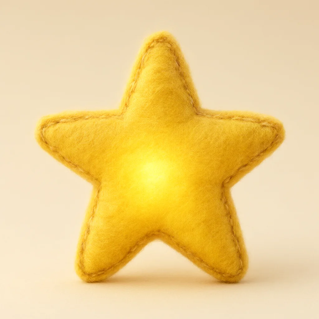 Original WonderBear word illustration of star
